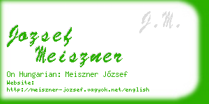jozsef meiszner business card